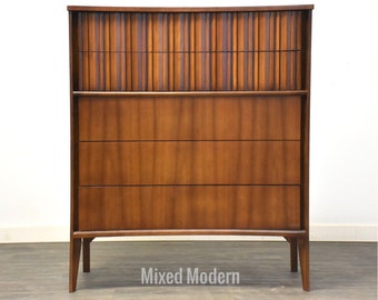 Walnut Tall Dresser by United