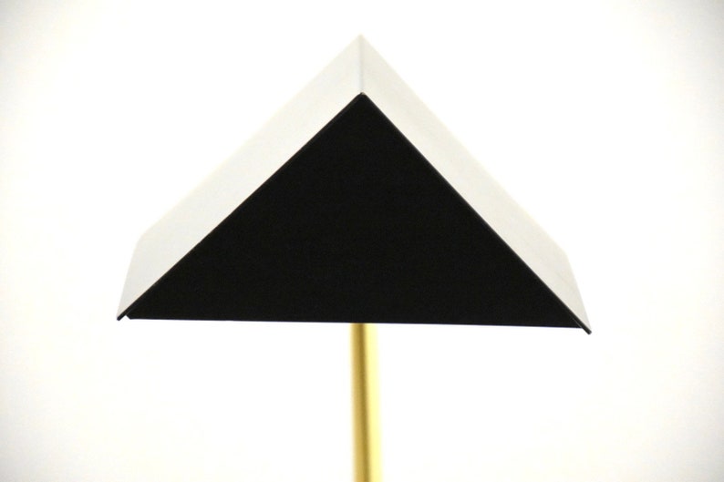 Black & Brass MCM Floor Lamp image 3