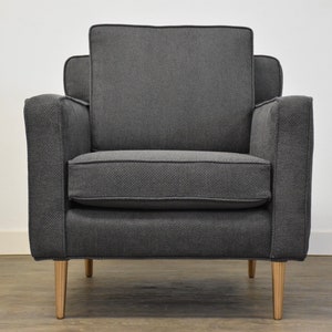 Edward Wormley for Dunbar Grey Brass Lounge Chair image 2
