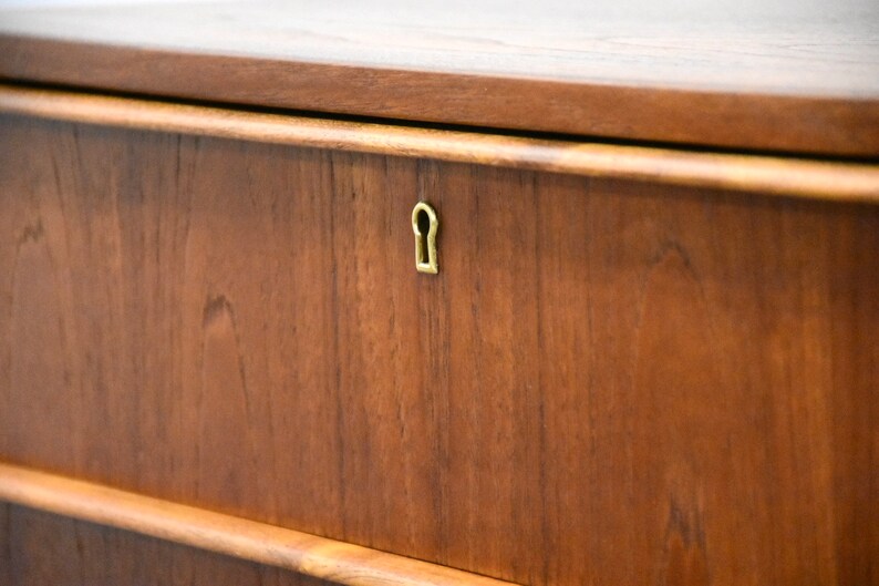 Danish Modern Teak Petite Tall Dresser image 7