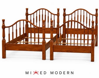 Maple Twin Beds - A Pair