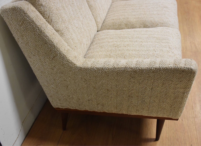 Milo Baughman Beige Sofa image 4