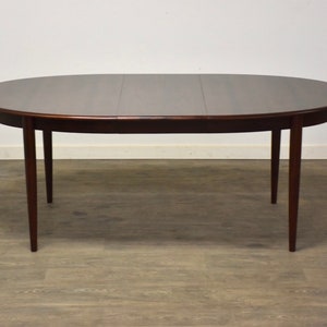 Danish Modern Rosewood Oval Dining Table image 4