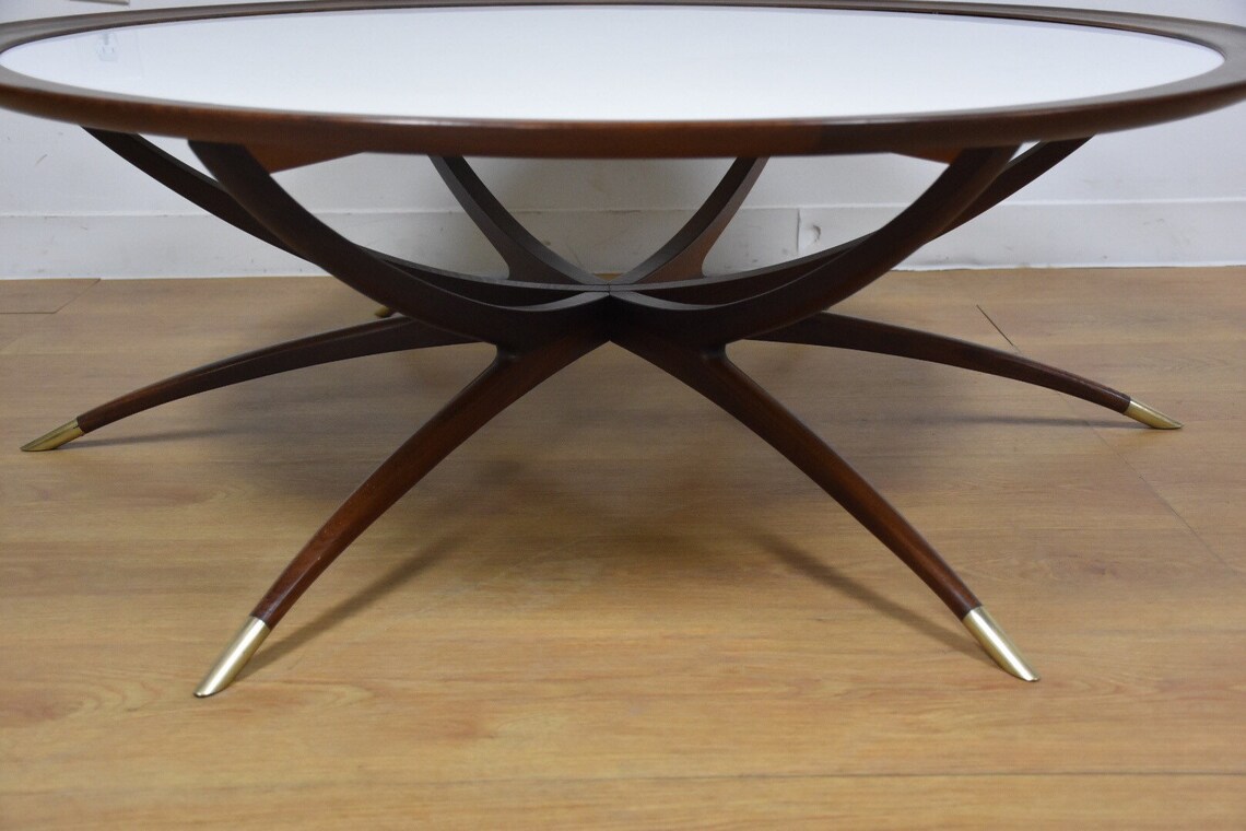 Danish Spider Leg Round Coffee Table Etsy