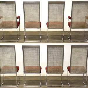 Milo Baughman Thayer Coggin Dining Chairs Set of 8 image 3