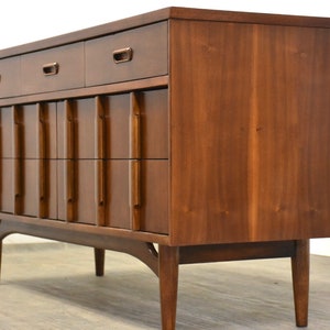 Walnut Mid Century Modern Dresser image 3