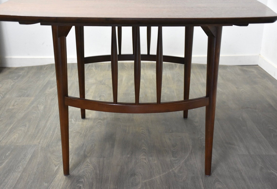 Mid Century Modern Walnut Dining Table - Etsy