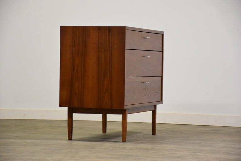 George Nelson Style Teak Dresser Chest image 3