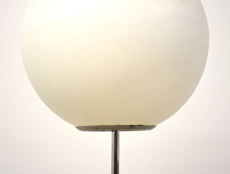 MCM Globe Chrome Floor Lamp image 4