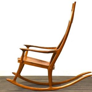 Modern Walnut Sam Maloof Style Rocking Chair image 3