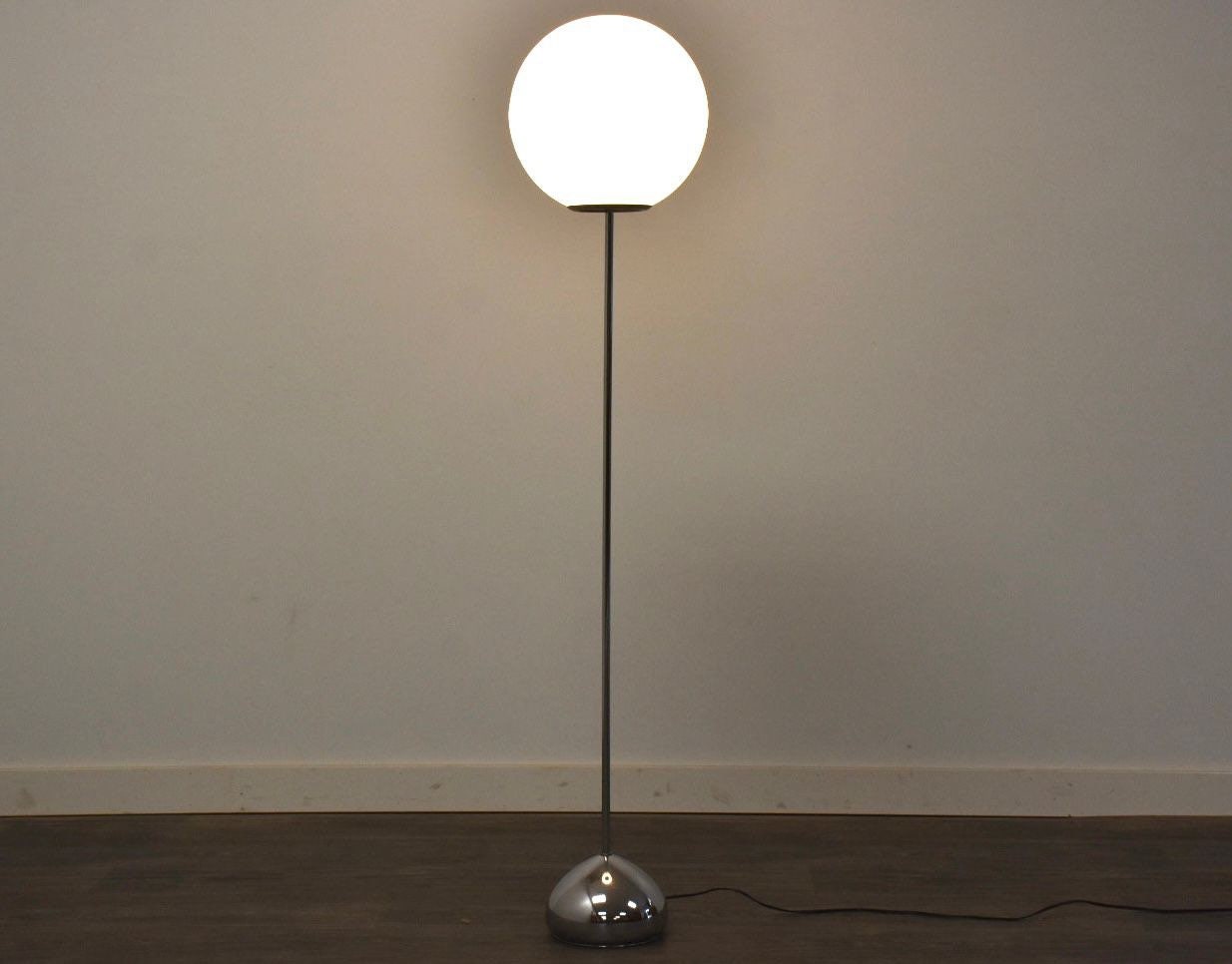 MCM Globe Chrome Floor Lamp Etsy Australia