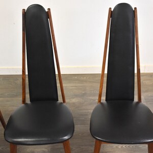 Walnut Dining Chairs Set of 4 image 3