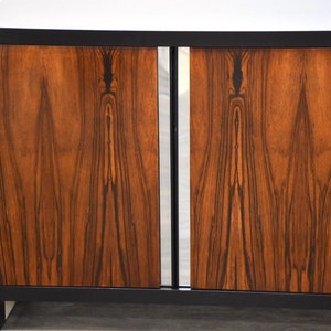 Rosewood and Chrome Dresser image 10