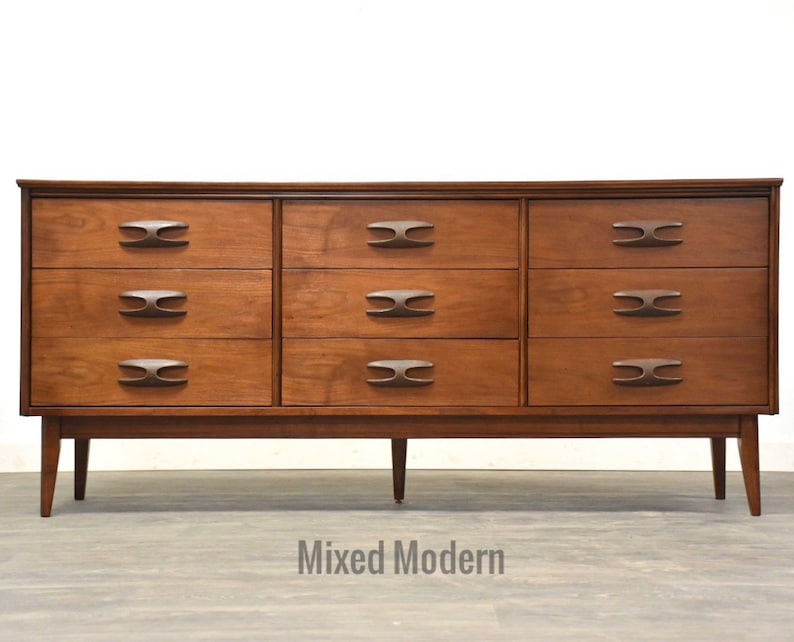 Walnut Long Dresser by Bassett image 1