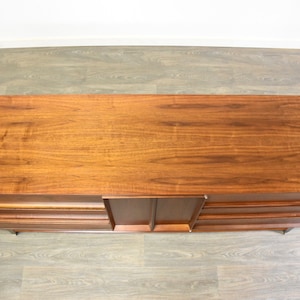 Walnut Mid Century Modern Long Dresser image 5