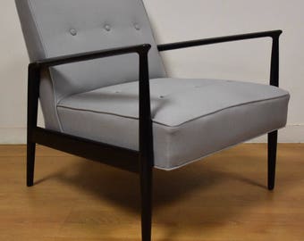 Ebonized Modern Lounge Chair