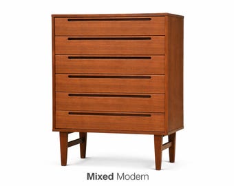 Danish Modern Teak Tall Dresser by Torring Mobelfabrik