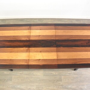 Milo Baughman for Directional Multi Wood Dining Table image 6