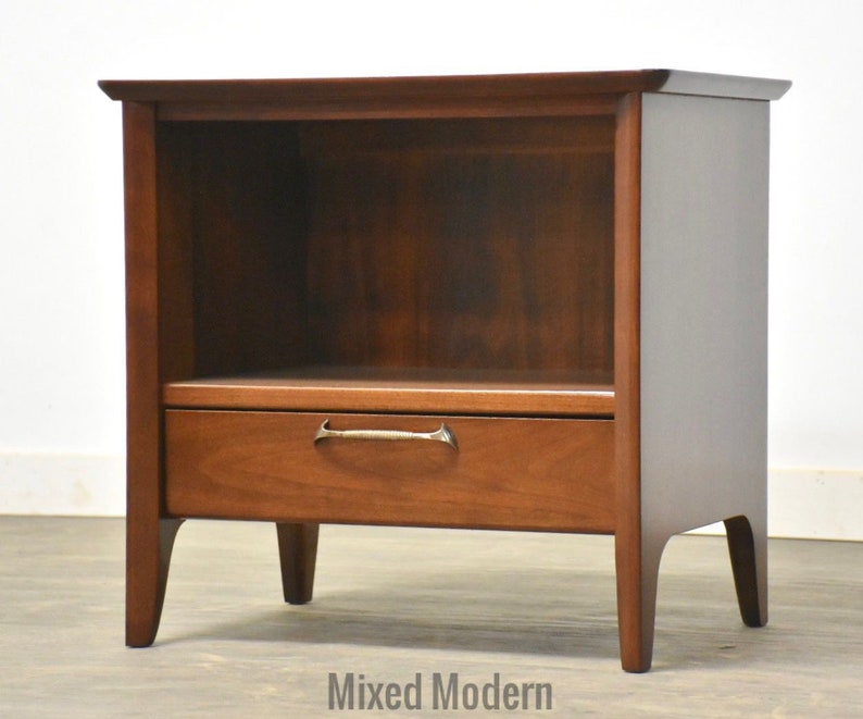 Drexel Modern Walnut Nightstand image 1