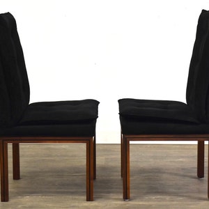 John Stuart Walnut Dining Chairs Set of 4 Bild 6