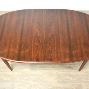 Danish Modern Rosewood Oval Dining Table image 5