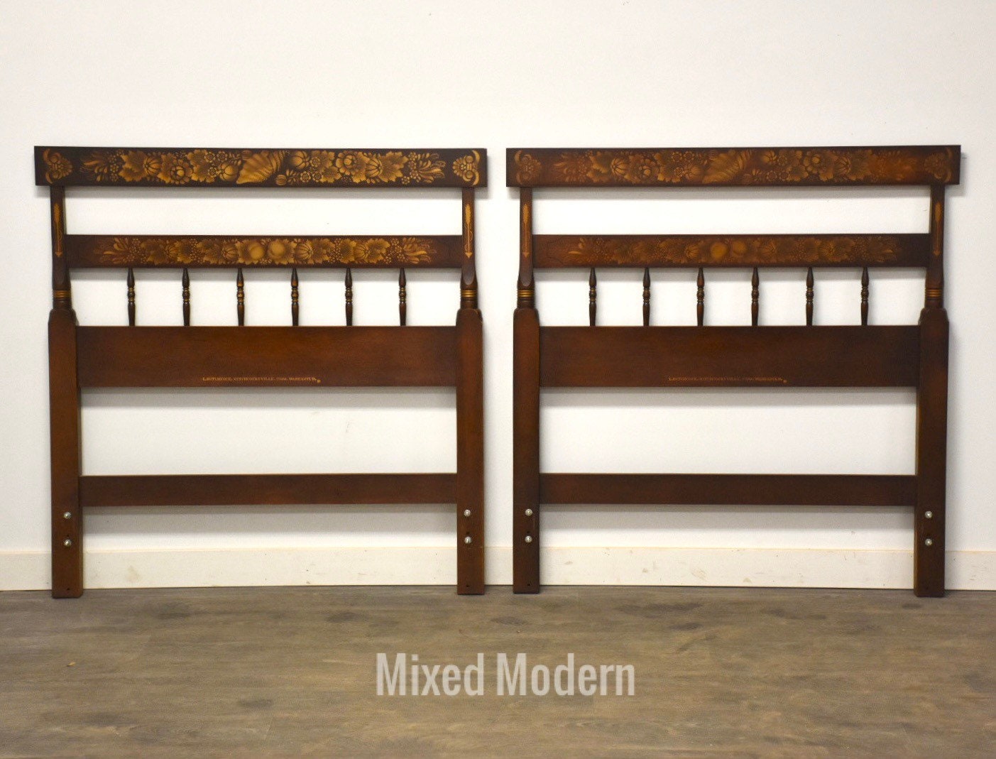 Hitchcock Twin Headboards A Pair Etsy
