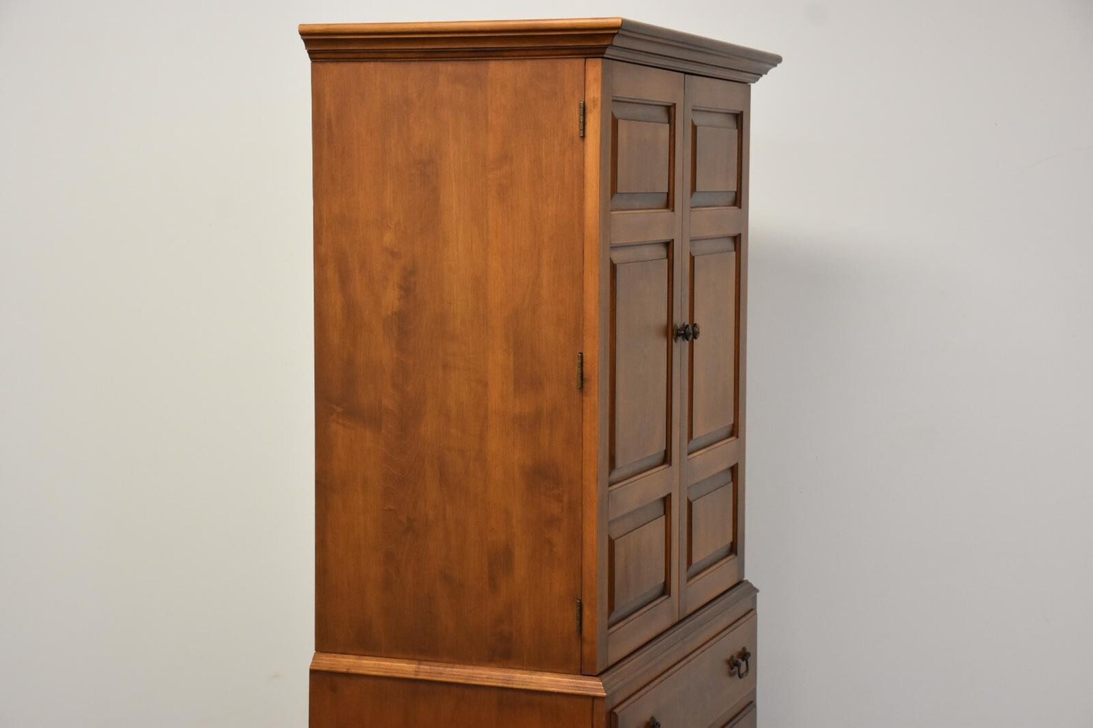 Hitchcock Solid Maple Stenciled Armoire Dresser Etsy