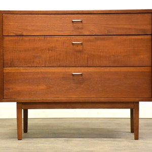 George Nelson Style Teak Dresser Chest image 6