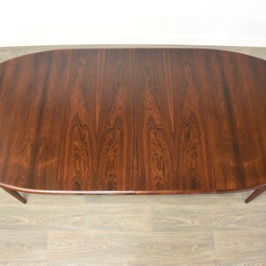 Danish Modern Rosewood Oval Dining Table image 2
