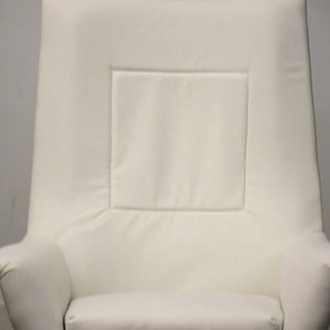 MCM White Lounge Chair by Lawrence Peabody image 6