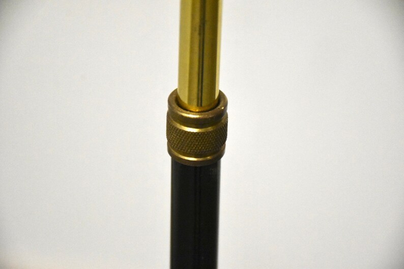 Black & Brass MCM Floor Lamp image 5