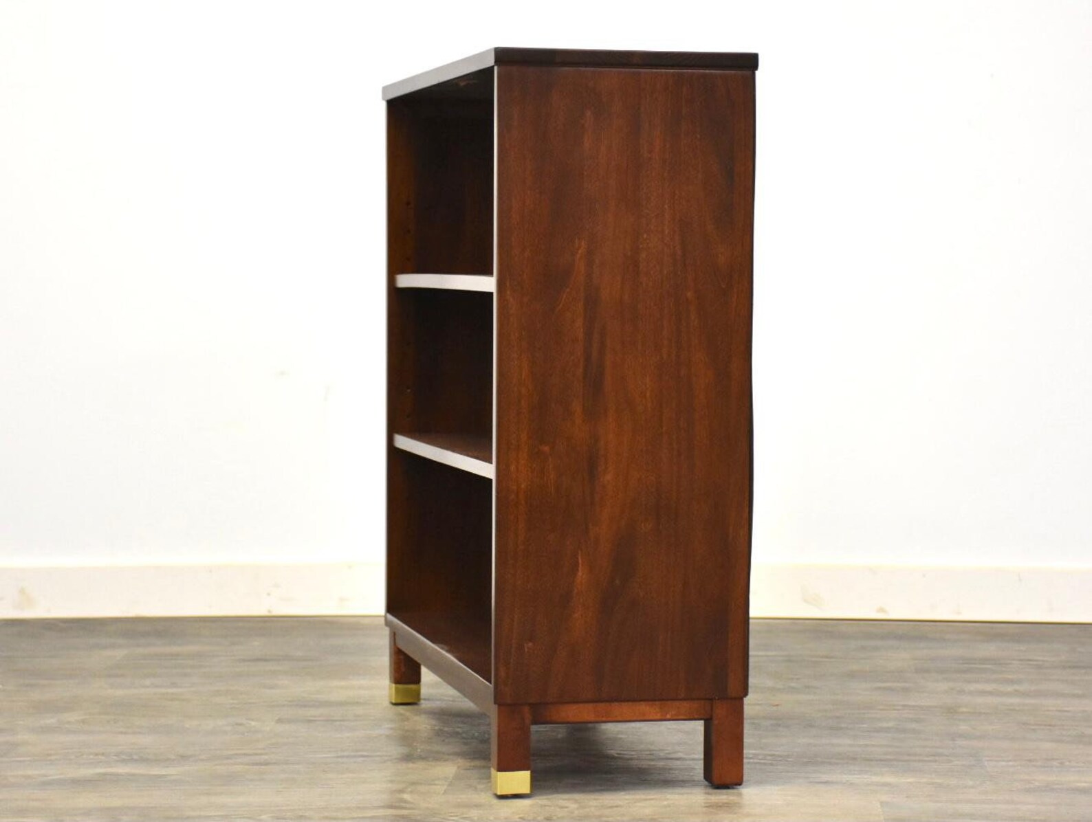 Petite Walnut MCM Bookcase Etsy