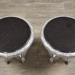 Seville Metal Art Studio End Tables A Pair image 3