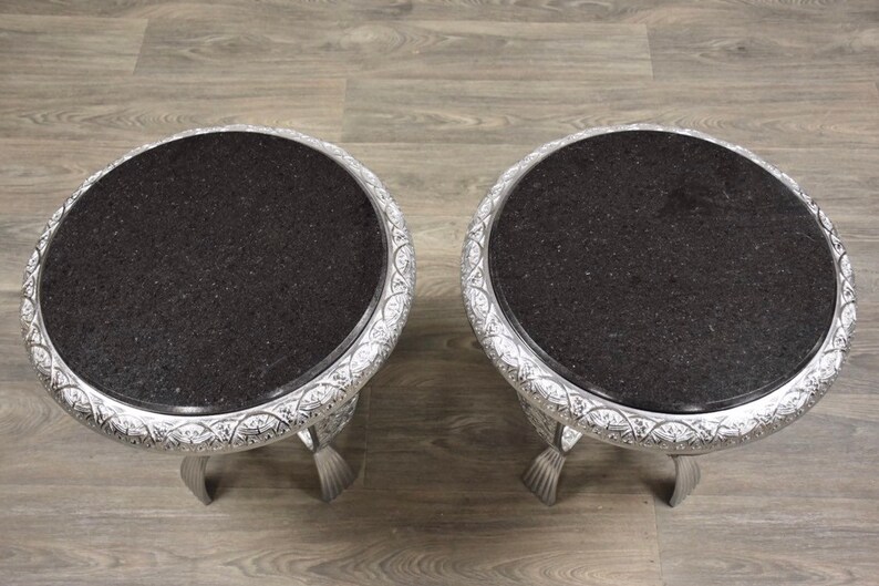 Seville Metal Art Studio End Tables A Pair image 3