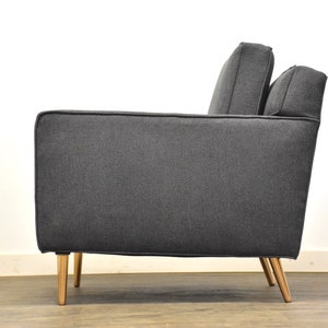 Edward Wormley for Dunbar Grey Brass Lounge Chair image 4