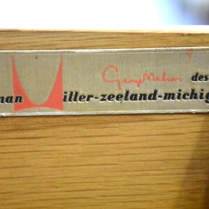 George Nelson Herman Miller Walnut Dresser Desk image 10