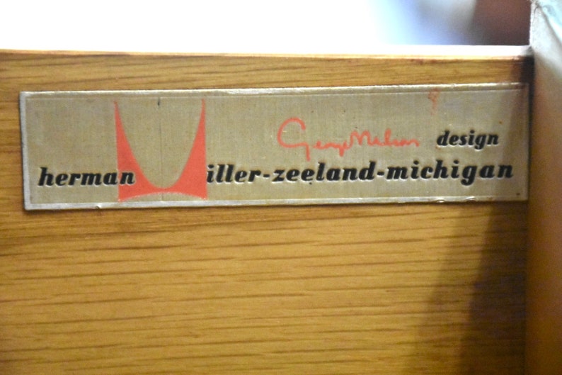 George Nelson Herman Miller Walnut Dresser Desk image 10