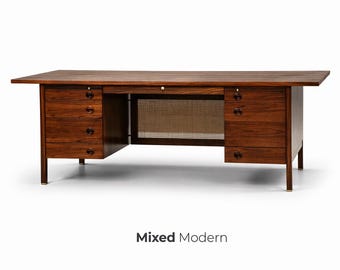 Edward Wormley for Dunbar Walnut Executive Desk