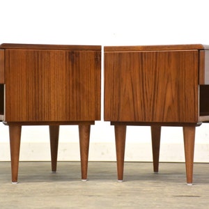 Danish Modern Teak Nightstands A Pair image 3