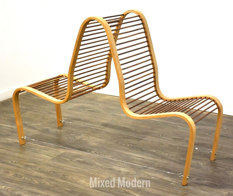 Bent Wood Tandem Chair Art image 1