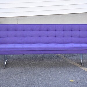 Modern Chrome & Purple Sofa by Patrician image 2