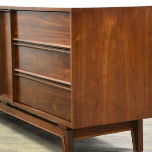 Walnut Mid Century Modern Long Dresser image 4