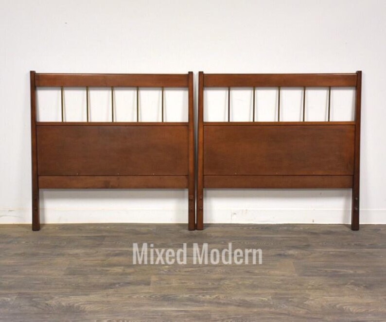 Solid Birch Planner Group Twin Headboards a Pair image 1