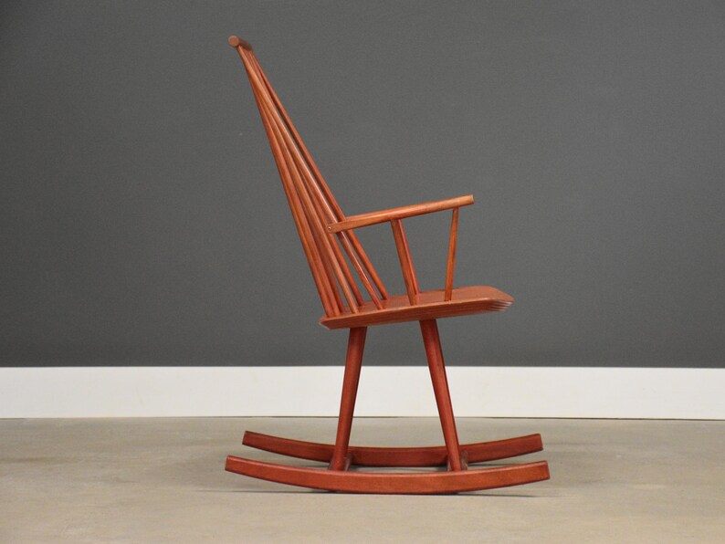 Danish Modern Rocking Chair by Jorgen Baekmark for FDB Mobler - Etsy