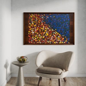 Original Chae Flux The Battle of Power Abstract Dots Painting image 1