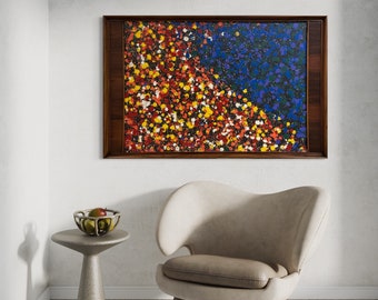 Original Chae Flux “The Battle of Power” Abstract Dots Painting