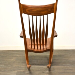 Modern Walnut Sam Maloof Style Rocking Chair image 5