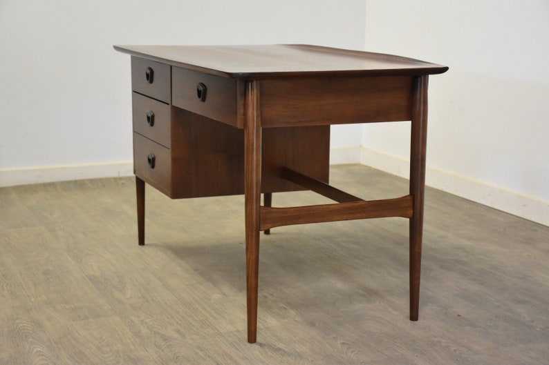 Walnut Mid Century Walnut Desk image 2