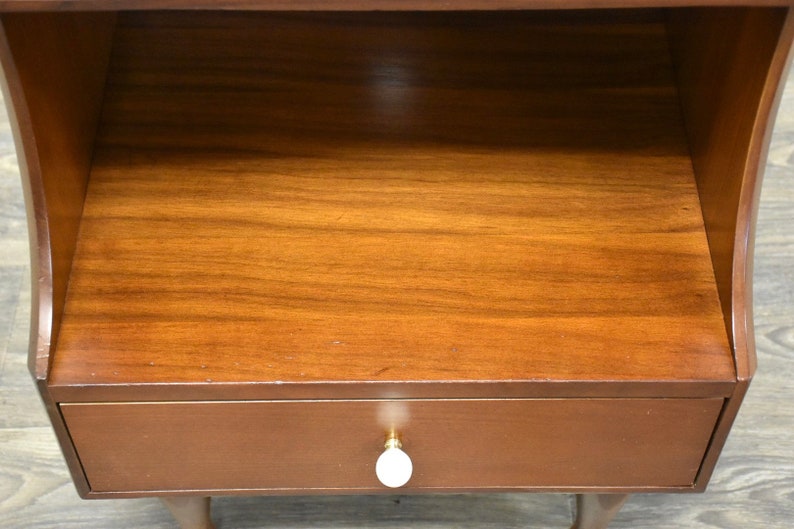 Kipp Stewart Style Walnut Nightstand image 6