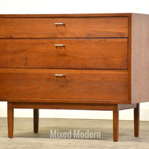 George Nelson Style Teak Dresser Chest image 1